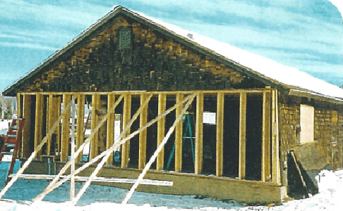 Reconstructed building used as the processing and storage facility.